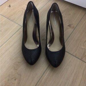 Calvin Klein Textured Black Heels